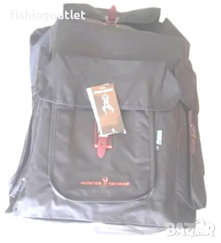  Раница за лов Hunter George от брезент и естествена кожа – XL-50L, снимка 3 - Екипировка - 30907275