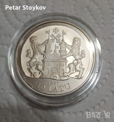 Голяма сребърна монета., снимка 3 - Нумизматика и бонистика - 52495657