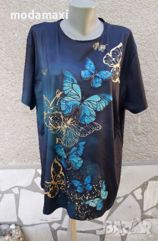 4XL Нова блуза с пеперуди 