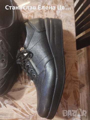 Дамски черни обувки , снимка 4 - Дамски ежедневни обувки - 42734398