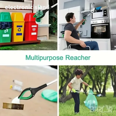 Универсална щипка, инструмент за отпадък, боклук, смет, 81см с магнит, снимка 7 - Градински инструменти - 46858159