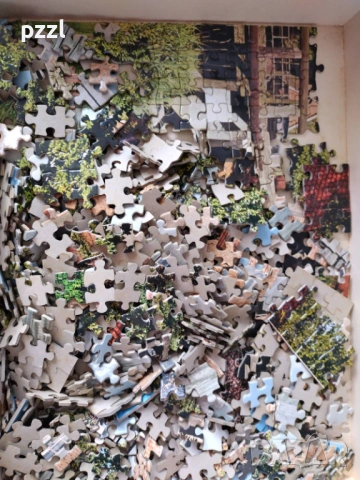 Пъзел "Muhle Im Sachenwald” Ravensburger 1975г. 1000 части, снимка 4 - Пъзели - 53965859