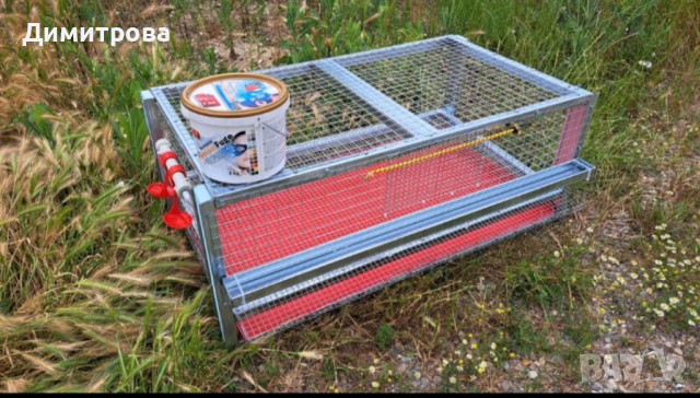 Клетка  за пъдпъдъци с вместимост до 40 броя на етаж