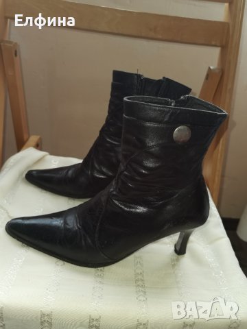 Дамски елегантни обувки на висок ток от естествена кожа 36 номер, снимка 1