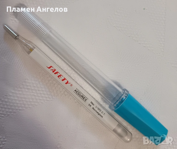 Живачен термометър за измерване на телесна температура. , снимка 4 - Уреди за диагностика - 53345809