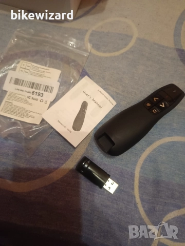 Ергономичен безжичен презентатор PowerPoint, 2.4GHz НОВ, снимка 4 - Друга електроника - 52160492