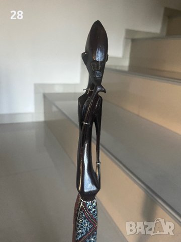 Дървена статуетка висока, снимка 1