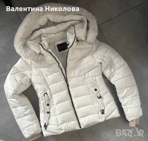 Дамско зимно кожено яке