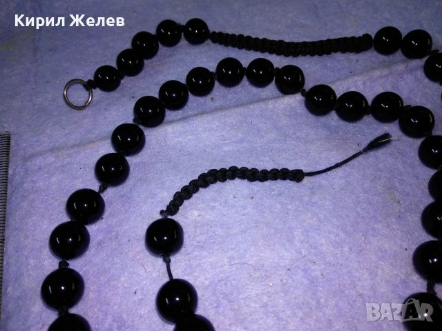 СТИЛНО ВЕЧЕРНО НЕЖНО КОЛИЕ ЦВЕТНО АРТ СТЪКЛО ХЕНД МЕЙД БИЖУ 34687, снимка 4 - Колиета, медальони, синджири - 39200366