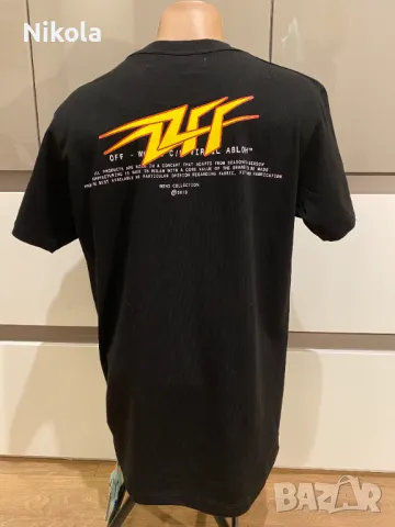 OFF-WHITE C/O VIRGIL ABLOH THUNDER тениска, размери: S, L и XL , снимка 4 - Тениски - 48355854