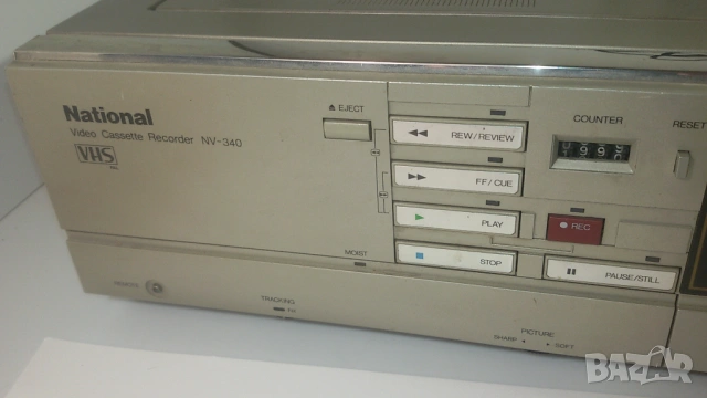Плейър и рекордър за касетки VHS player/recorder National NV-340, снимка 4 - Плейъри, домашно кино, прожектори - 53366960