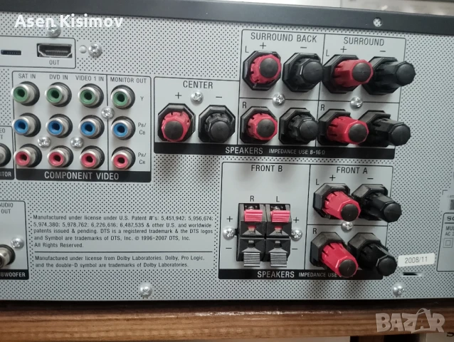 Sony str-GD820, снимка 3 - Ресийвъри, усилватели, смесителни пултове - 50564916
