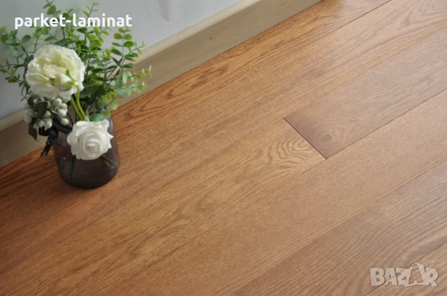 Естествен Дъбов паркет – с лак мат