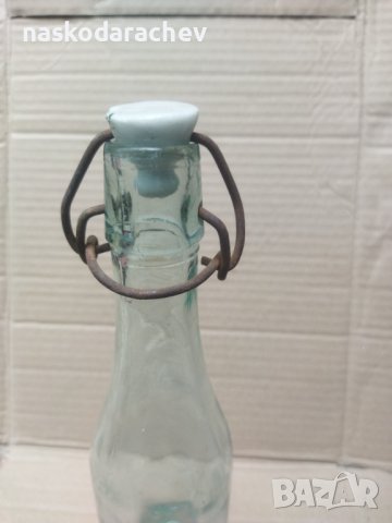 Ретро шише бутилка с керамична кокалена тапа, снимка 8 - Антикварни и старинни предмети - 42686334