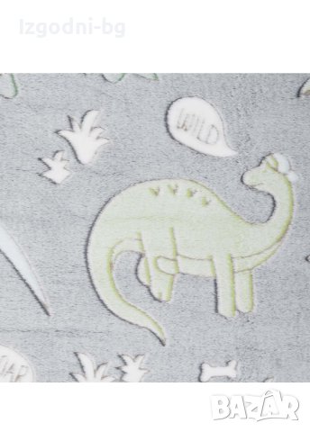 Изключително мек детски килим - "Jurassic Park"  120 / 170 см, снимка 4 - Килими - 42677503