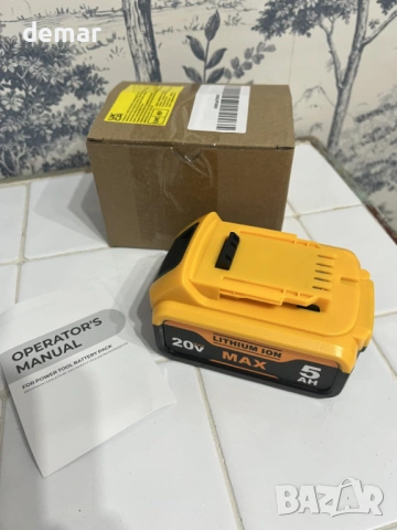 Литиево-йонна батерия 5.0AH 18V, за Dewalt безжични електрически инструменти, 1 брой, снимка 2 - Други инструменти - 54343049