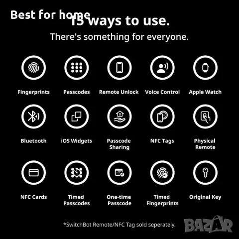 Смарт ключалка висок клас с хъб SwitchBot Lock Pro, снимка 7 - Друга електроника - 48371580