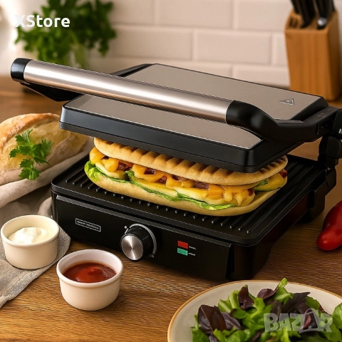 Тостер-грил 2 в 1 Royalty Line RL-PG7937 – 2000W, снимка 4 - Тостери - 51628359