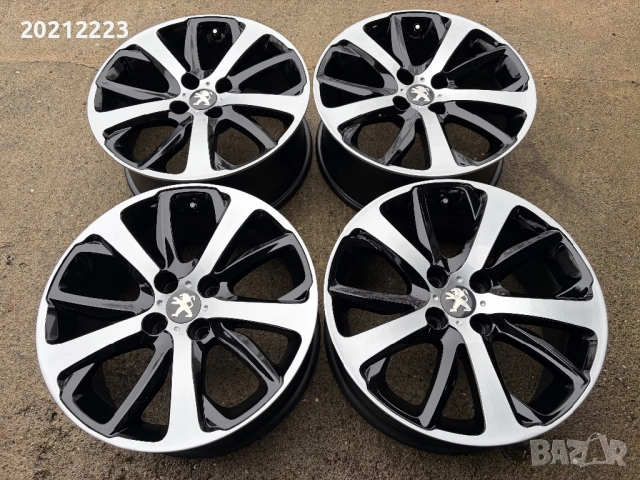 4 броя алуминиеви джанти за Peugeot 207,208,301,308,3008  17, снимка 2 - Гуми и джанти - 52583982