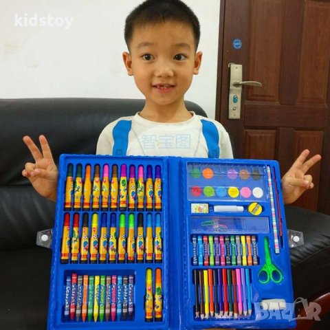 Детски комплект за рисуване 76 части, снимка 3 - Рисуване и оцветяване - 32017378