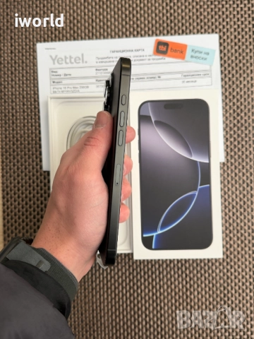 НОВ❗️36М ГАР❗️ iPhone 16 Pro MAX ❗️Лизинг от 76лв/м ❗️ Black Titanium 256Gb❗️, снимка 4 - Apple iPhone - 52721575