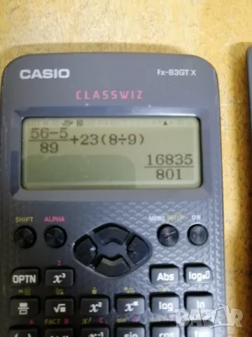 Научен калкулатор CASIO fx-83GT X, снимка 2 - Друга електроника - 47392672