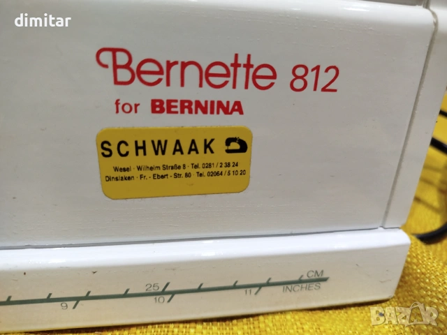Метална шевна машина BERNETTE 812, снимка 3 - Шевни машини - 53898731