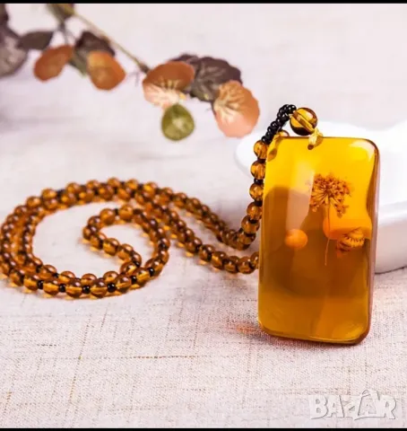 Колие с висулка в бохемски стил, снимка 9 - Колиета, медальони, синджири - 47528523