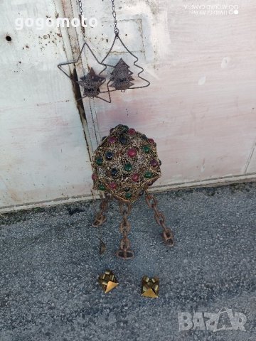 стар, стари, арт, старинен, винтидж висящ "абажур" за свещ, свещник 🕯️, снимка 18 - Декорация за дома - 44450406