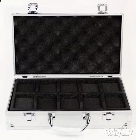 Алуминиев куфар за 10 часовника, размери 30 см./17 см./7,5 см. , снимка 9 - Нумизматика и бонистика - 53062781
