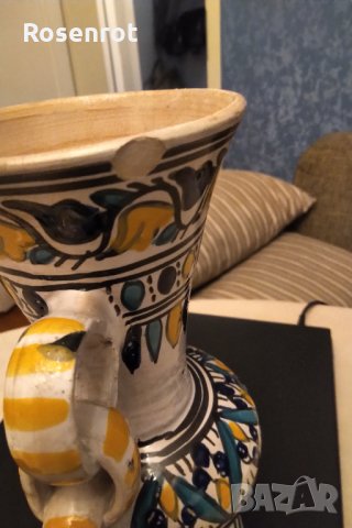 Антикварна ваза ceramica maiolica, снимка 5 - Колекции - 30602749