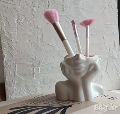 Молд кашпа лице с ръце , снимка 6 - Форми - 51637572