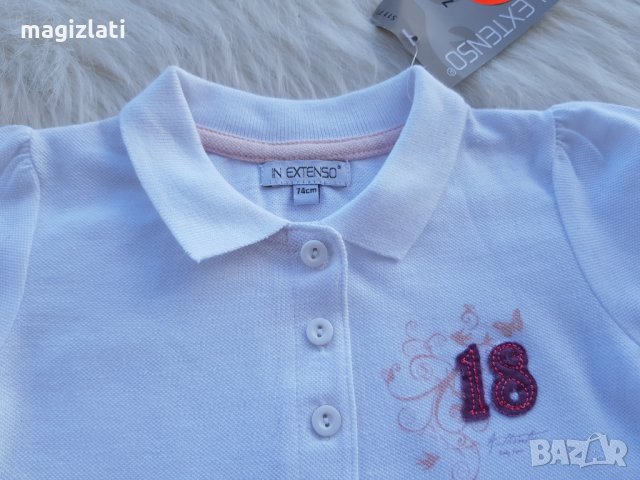 Нова тениска 6-9 месеца, снимка 2 - Бебешки блузки - 29123542