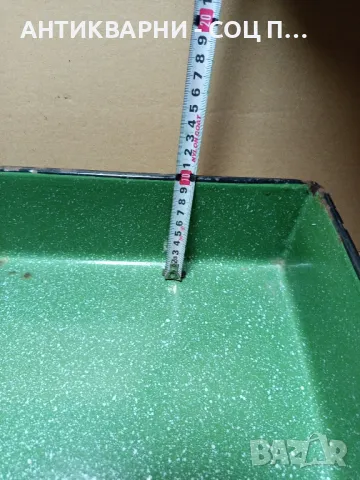 Соц Стара Емайлирана Тава За Печене На Месо., снимка 13 - Антикварни и старинни предмети - 49817314