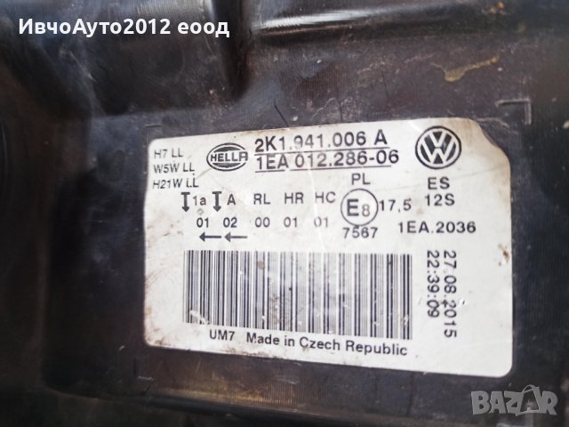 Фар десен оригинален vw caddy 15-20г, снимка 3 - Части - 38263397