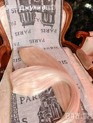 Естествена руса коса за удължаване, снимка 3 - Аксесоари за коса - 53983087