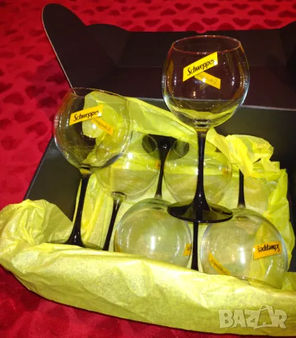 Комплект 6 чаши Швепс, снимка 3 - Чаши - 49193819
