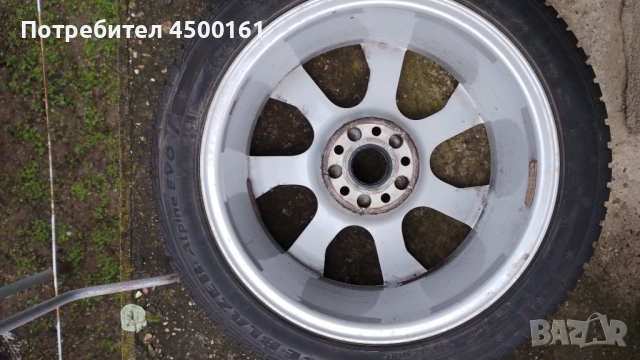 Алуминиеви джанти със зимни гуми 17', снимка 4 - Гуми и джанти - 52979350