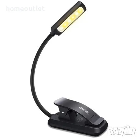 Настолна LED лампа OMERIL LED BOOK LIGHT LD 100, снимка 1 - Настолни лампи - 47543609