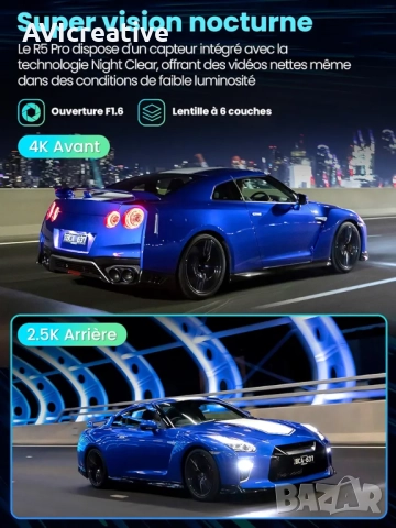 Видеорегистратор 4K +задна камера 2.5K+GPS антена +128 GB SD CARD, снимка 7 - Аксесоари и консумативи - 52937407