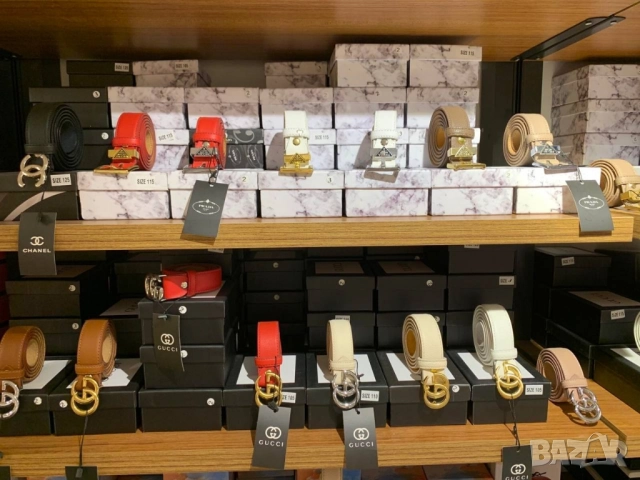 колани от естествена кожа в кутия ysl saint laurent hermes celine 