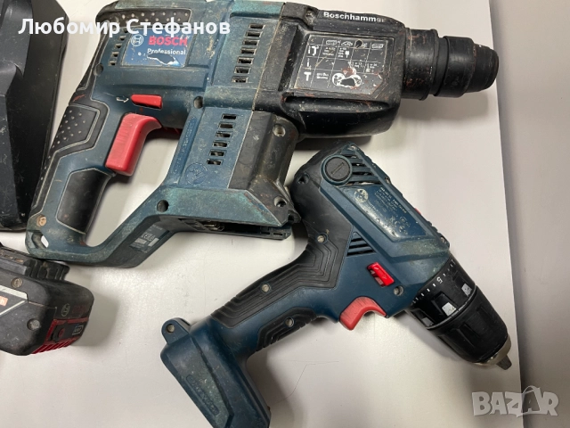 Сет акумулаторни инструменти Bosch +2бр батерии и зарядно , снимка 5 - Други инструменти - 51857495