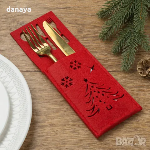 5349 Коледен калъф за прибори Нова година