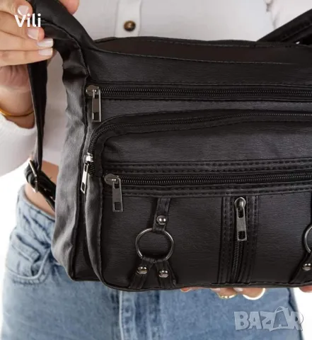 Ежедневна дамска чанта с много отделения , снимка 2 - Чанти - 41001430