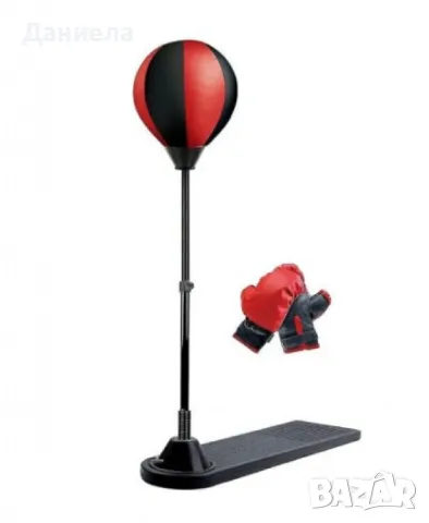 Детска боксова круша на стойка с ръкавици
