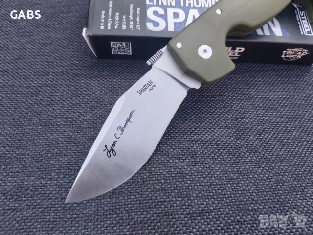 Сгъваем нож Cold Steel SPARTAN Lynn Thompson, снимка 4 - Ножове - 49334109