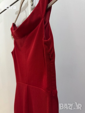 Елегантна червена рокля, снимка 3 - Рокли - 52879753