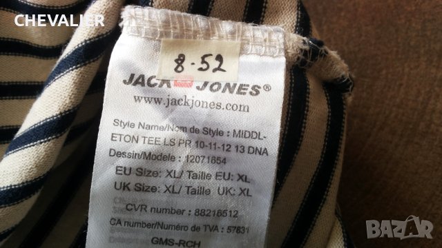 JACK & JONES MIDDL-ETON TEE Размер L блуза с дълъг ръкав 8-52, снимка 12 - Блузи - 40633910
