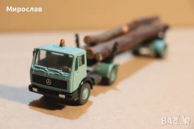 WIKING 1:87 H0 MERCEDES BENZ КОЛИЧКА МОДЕЛ КАМИОН ТИР, снимка 2 - Колекции - 49742387