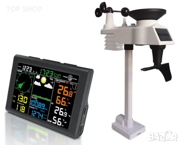 Професионална метрологична станция SAINLOGIC FT0835 соларна